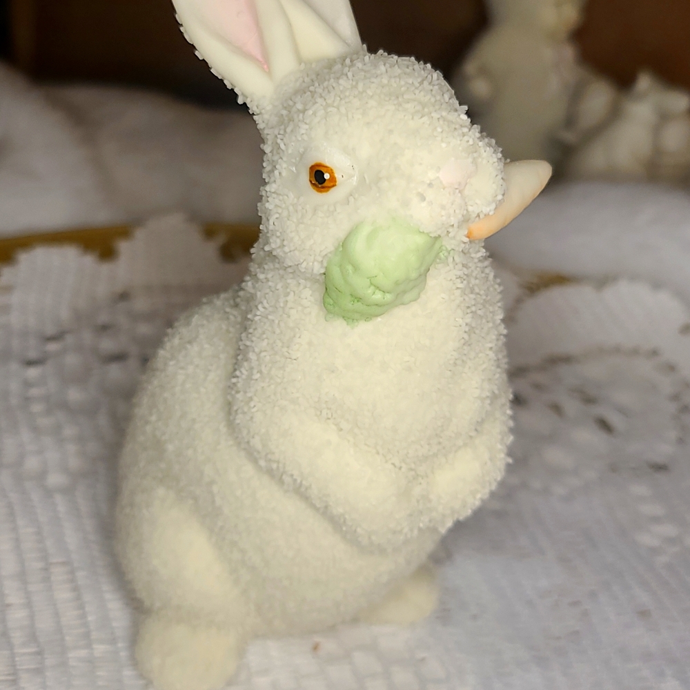 Department 56 bunny with carrot made 1996